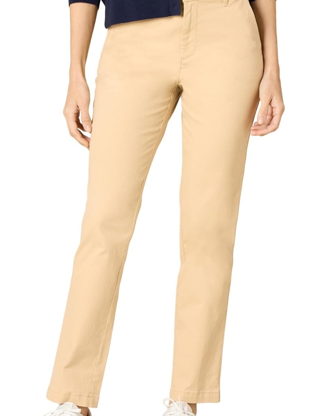 High-Rise Slim-Fit
Full-Length Straight-Leg Khaki Pant 16S 1423/bb7-1